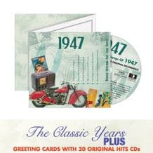 1940 to 1949 The Classic Years CD Greeting Card.