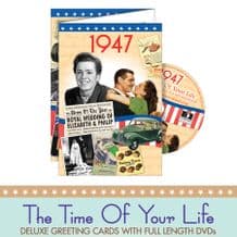 1940 to 1949 The time of your life DVD Greeting Card.