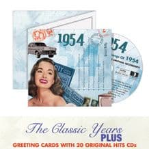 1950 to 1959 The Classic Years CD Greeting Card.