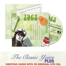 1960 to 1969 The Classic Years CD Greeting Card.