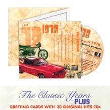1970 to 1979 The Classic Years CD Greeting Card.