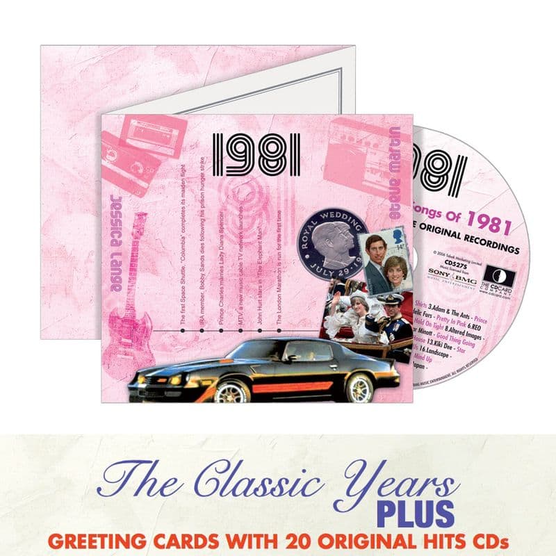Classic Years CD Greeting Card | 40th Birthday Card | CD Cards
