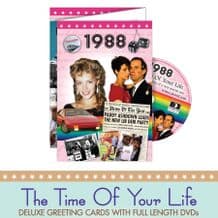 1980 to 1989 The time of your life DVD Greeting Card.