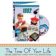 1990 to 1995 The time of your life DVD Greeting Card.