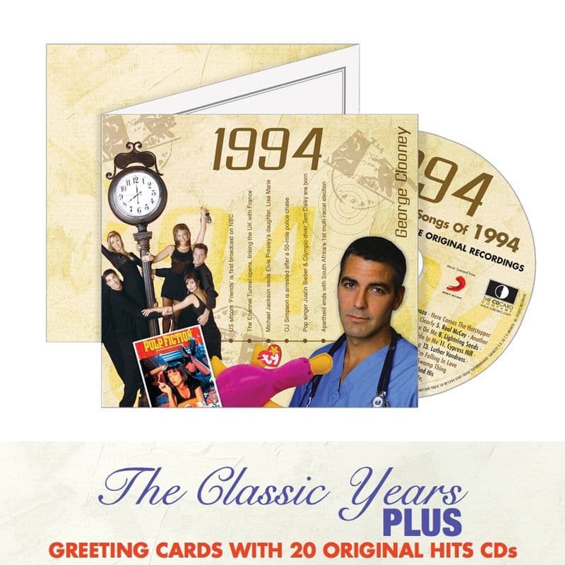 Classic Years CD Greeting Card | 30th Birthday Card | CD Cards