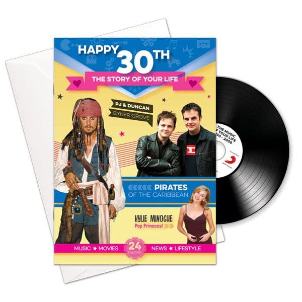 Story of your Life CD Greeting Card | 30th Birthday Card | CD Cards