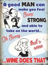 A Good Man Metal Wall Sign (4 sizes)