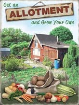 Allotment Metal Wall Sign (4 sizes)