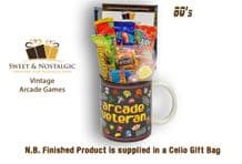 Arcade Veteran Mug with/without a 48K selection of 80's retro sweets.