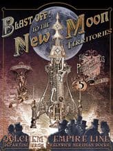 Blast Off To The Moon Metal Wall Sign (4 sizes)