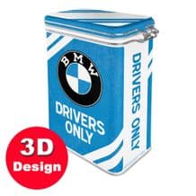 BMW Drivers Only - Hinged Embossed Storage Tin