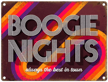 Boogie Nights Metal Wall Sign (4 sizes)