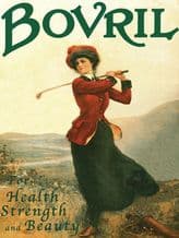 Bovril 'Lady Golfer' Metal Wall Sign (4 sizes)