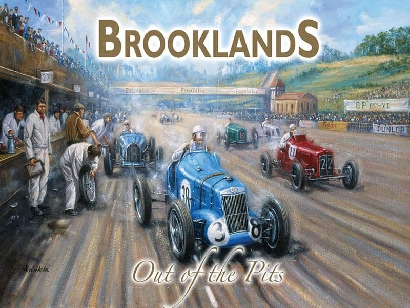 Brook Racing Cars Brooklands Racing Cars Metal Wall Sign | Gifts for Him | Art for the Home