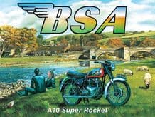 BSA A10 Super Rocket Metal Wall Sign (3 sizes)