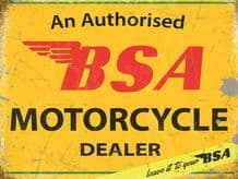BSA Dealer Metal Wall Sign (4 sizes)
