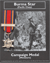 Burma Star (Mini War Medal)