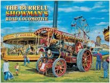 Burrell Showman Steam Engine Metal Wall Sign (4 sizes)