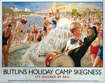 Butlins- SKEGNESS Holiday Camp Metal Wall Sign 4 sizes