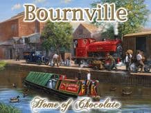 Canal Barge at Bournville Metal Wall Sign (3 sizes)