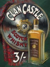 Clan Castle Whisky Metal Wall Sign (3 sizes)
