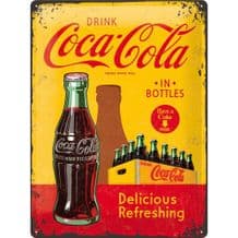 Coca Cola Bottle 3D Metal Wall Sign