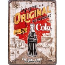 Coca Cola Route 66 3D Metal Wall Sign