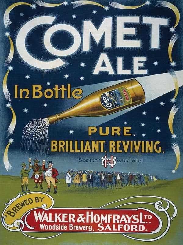 Comet Ale Metal Wall Sign | Home Bar Signs | Vintage Advertising Sign