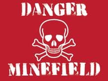 Danger Minefield Metal Wall Sign (4 sizes)