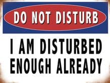 Do Not Disturb Metal Wall Sign (4 sizes)