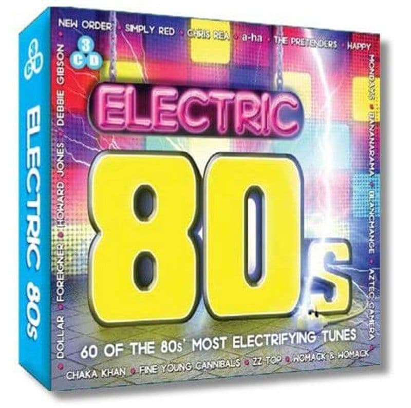 Electric 80's 3CD Set 40th Birthday Gift idea 1980s Party CD