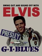 Elvis GI Blues Movie Poster Metal Wall Sign (3 sizes)