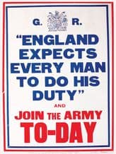 England Expects Metal Wall Sign (4 Sizes)