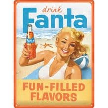 Fanta 3D Metal Wall Sign