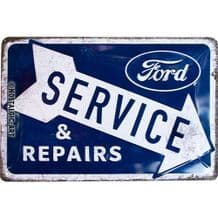 Ford Service 3D Metal Wall Sign