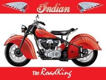 Indian Road king Metal Wall Sign (3 sizes)