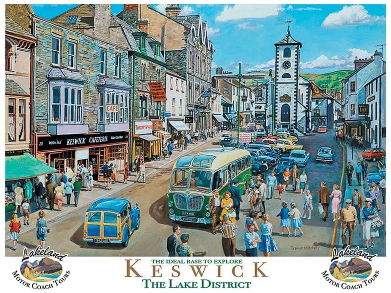 Keswick in the Lake District Metal Wall Sign | Lake District wall art |