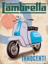 Lambretta Innocenti Target Metal Wall Sign (4 sizes)