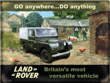Land Rover on Farm Metal Wall Sign (4 sizes)