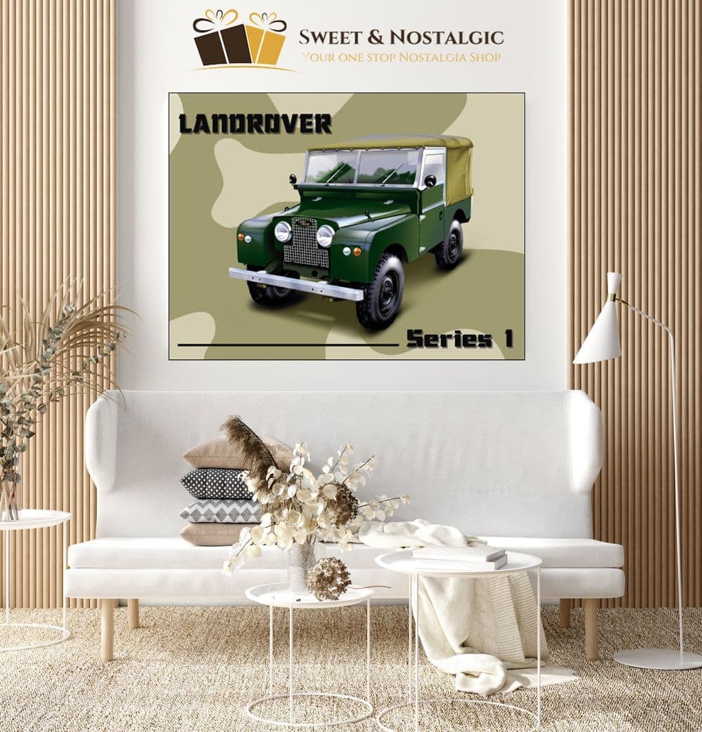 Land Rover Series 1 Metal Wall Sign | Vintage classic car art | Gifts ...
