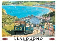 Llandudno Railway Poster Metal Wall Sign (4 sizes)
