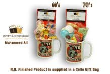 Muhammed Ali Mug with/without an Ali Shuffle Selection of 60's or 70's retro sweets.