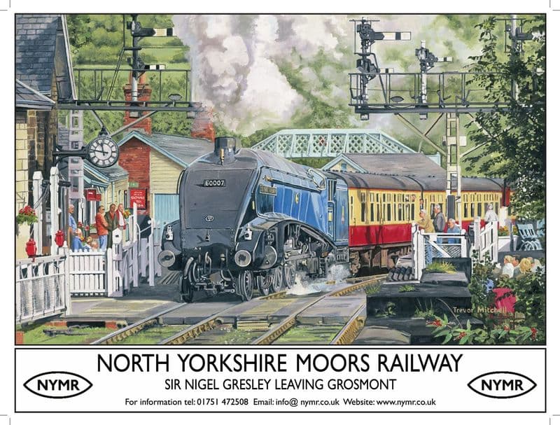 North Yorkshire Moors Railway Poster Metal Wall Sign | Vintage Advertising