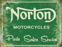 Norton Service Sign Metal Wall Sign (4 sizes)