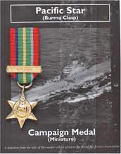 Pacific Star (Mini War Medal)