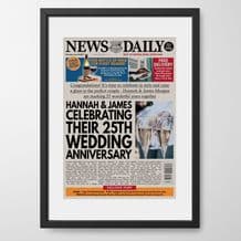 Personalised Anniversary Newspaper