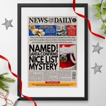 Personalised Christmas Newspaper