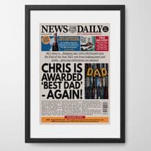 Personalised Father's Day Newspaper