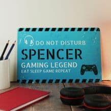 Personalised Gamer Do Not Disturb Sign