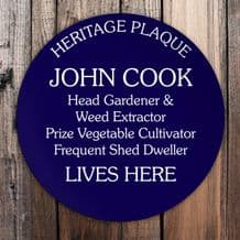 Personalised Heritage Plaque